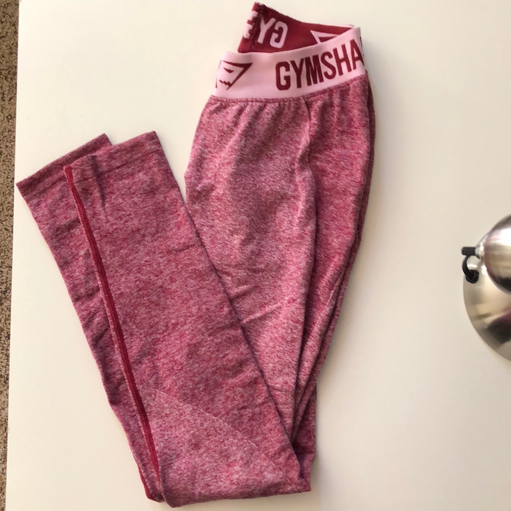 GymShark Beet Marl Chalk Pink Flex Leggings